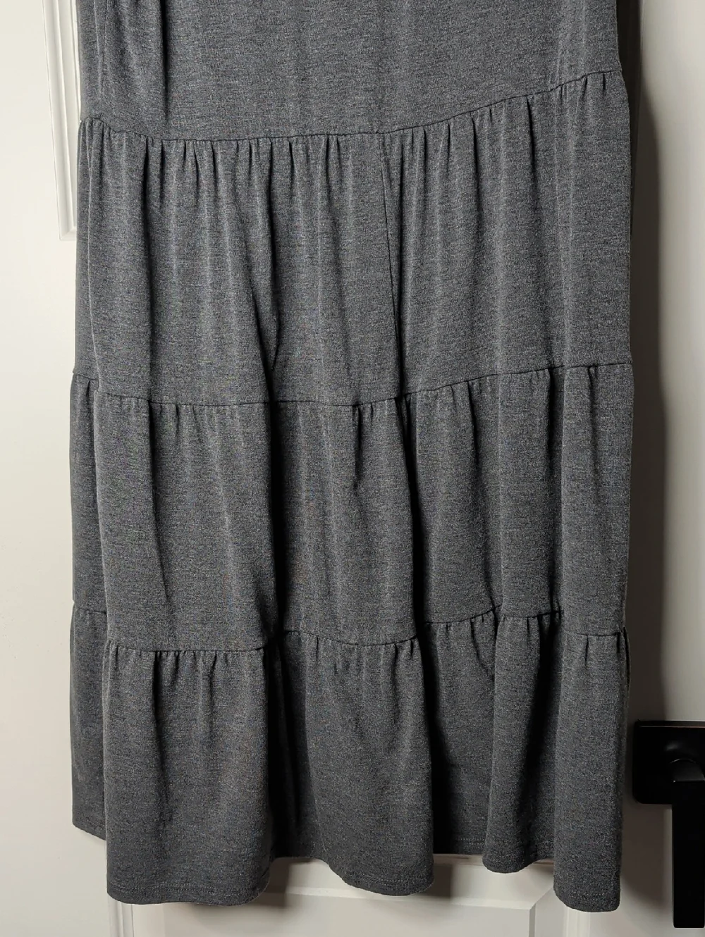 Maurices Sleeveless Tiered Knit Dress - Gray - Picture 8 of 8